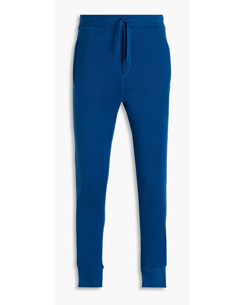 Dolce & Gabbana Track Pants mit schmalem Bein aus einer Kaschmirmischung Blau