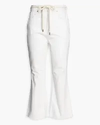 Zimmermann Hoch sitzende Kick-flare-Jeans Weiß