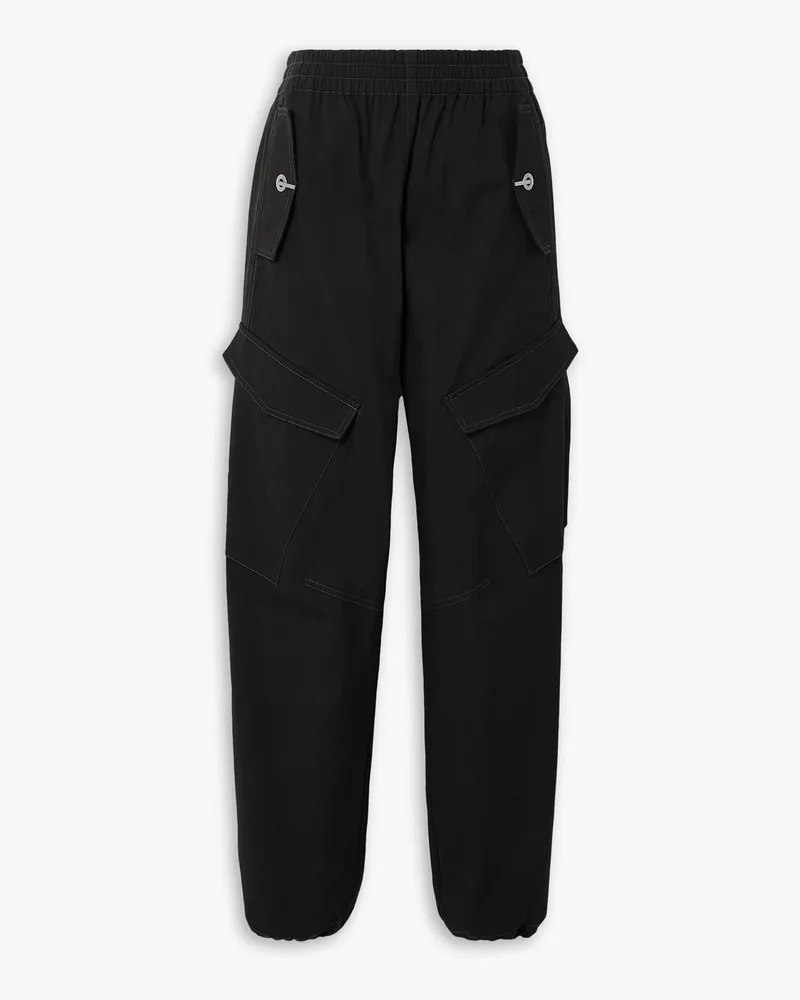 Dion Lee Latch Cargohose aus Twill aus einer Baumwollmischung Schwarz