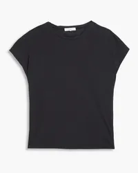 Rag & Bone The Slub Pleat Tee T-Shirt aus Pima-Baumwoll-Jersey Schwarz