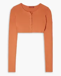 Altuzarra Blazar Cropped Cardigan aus Rippstrick Orange