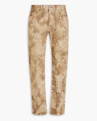 John Elliott + Co The Daze bemalte Jeans aus Denim mit Batikmuster Neutral