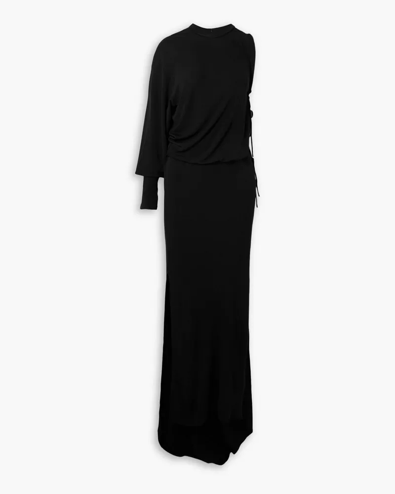 Christopher Esber Asymmetrische Robe aus Jersey Schwarz