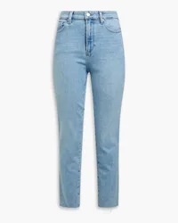 Paige Cindy hoch sitzende Jeans mit geradem Bein Blau