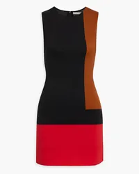 Alice + Olivia Alice OliviaWynell color-block cady mini dress Schwarz