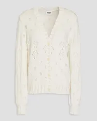 Claudie Pierlot Cardigan inPointelle-Strick Weiß