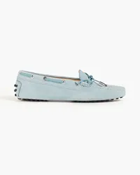 TOD'S Loafers aus Veloursleder Blau