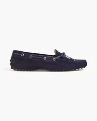 TOD'S Loafers aus Veloursleder Blau