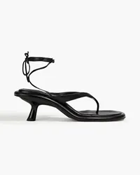 Simon Miller Wrap Beep Sandalen aus Kunstleder Schwarz