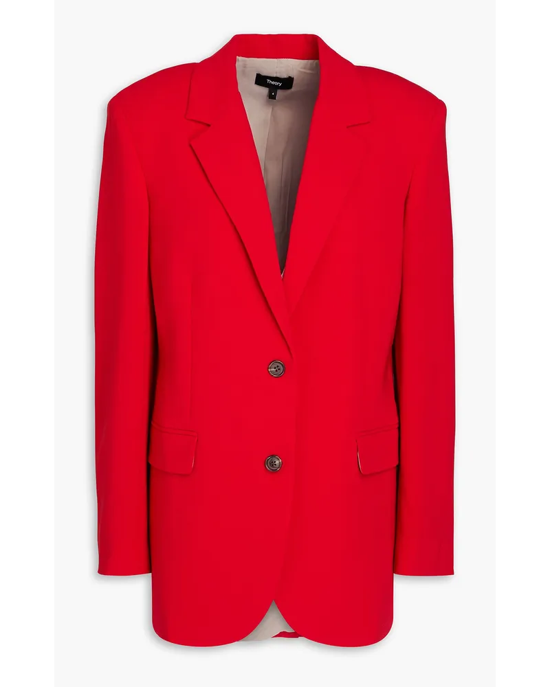 Theory Blazer aus Crêpe Rot