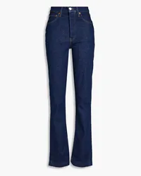 RE/DONE Hoch sitzende Bootcut-Jeans Blau