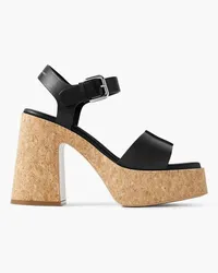 Stella McCartney Skyla Plateau-Sandalen aus VEGEA Schwarz