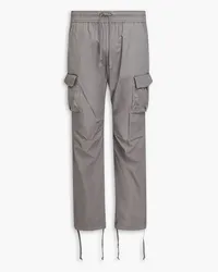 John Elliott + Co Cargohose aus Baumwollsatin Grau