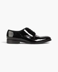 Giorgio Armani Derbys aus Lackleder Schwarz