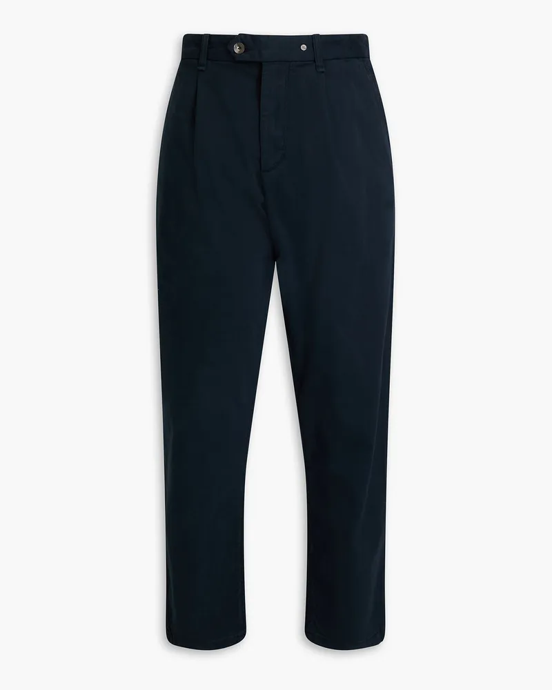 Rag & Bone Chinohose aus Twill aus einer gebürsteten Baumwollmischung Blau