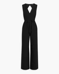 Joseph Thiers Jumpsuit mit weitem Bein aus Crêpe mit Cut-outs Schwarz