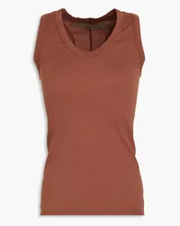 Enza Costa Tanktop aus Baumwoll-Jersey Braun