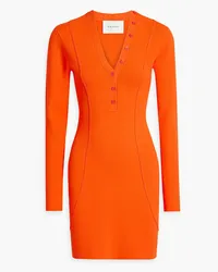 Frame Denim Julia Sarr-Jamois Minikleid aus Strick mit Cut-outs Orange