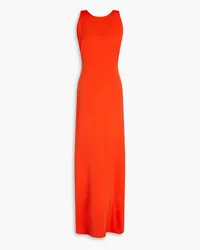 Ronny Kobo Eliah Robe aus Satin mit Twist-Detail an der Rückseite Orange