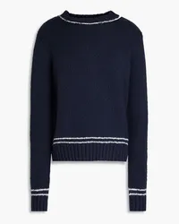 Autumn Cashmere Knitted sweater Blau