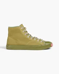 Acne Studios High-Top-Sneakers aus Canvas Grün