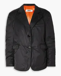 Maison Margiela Blazer aus gepolstertem Taft Schwarz