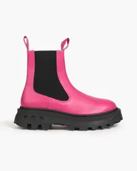 Simon Miller Scrambler Chelsea-Boots aus Leder mit Plateau Pink