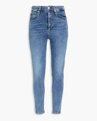 Rag & Bone Nina hoch sitzende Cropped Skinny Jeans Blau