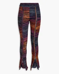 ROTATE Birger Christensen Bodacious gestrickte Hose mit schmalem Bein inSpace-Dye-Optik Bunt