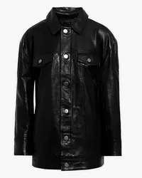 Walter Baker Sutton Lederjacke Schwarz