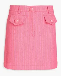 Moschino Minirock aus Tweed aus einer Baumwollmischung Pink