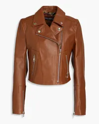 Dolce & Gabbana Bikerjacke aus Leder Braun