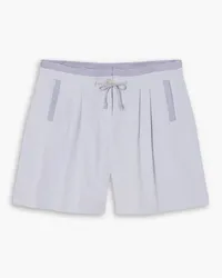 Paradised Valley Shorts aus Baumwoll-Twill mit Falten Lila