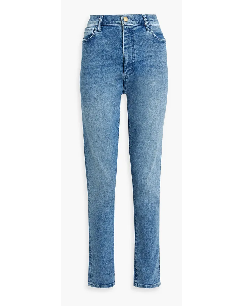 Triarchy Hoch sitzende Skinny Jeans Blau