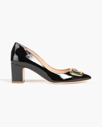 Rupert Sanderson Nada verzierte Pumps aus Lackleder Schwarz