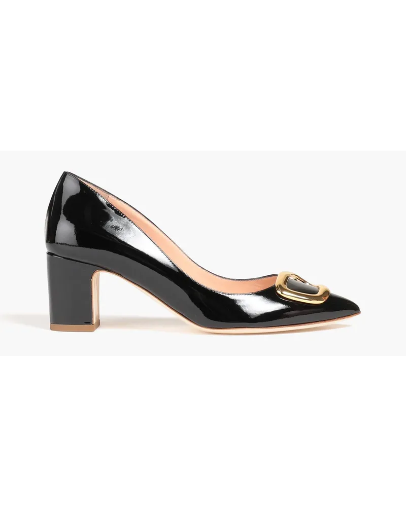 Rupert Sanderson Nada verzierte Pumps aus Lackleder Schwarz