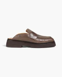 REJINA PYO Loafers aus Leder und Filz Neutral