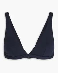 Matteau Plunge Triangel-Bikini-Oberteil Blau