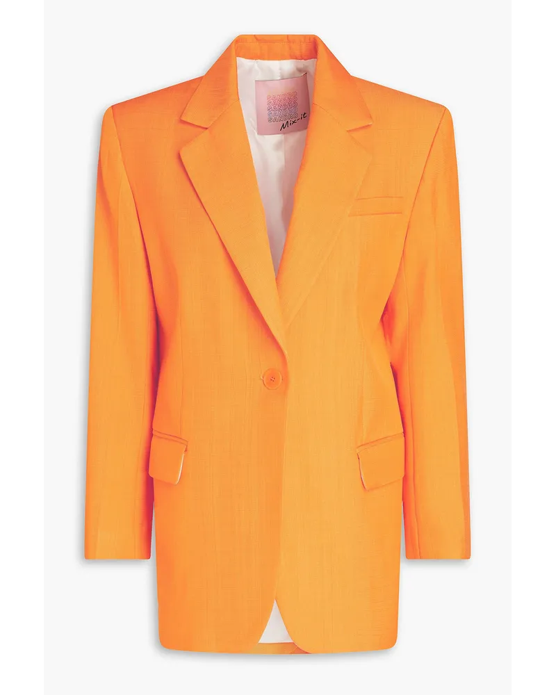 Sandro Blazer aus Canvas Orange