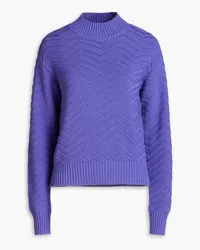 Autumn Cashmere Rollkragenpullover aus Baumwolle Lila