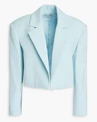 Alice + Olivia Alice OliviaJulep Cropped Blazer aus Twill Blau