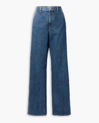 SLVRLAKE Grace hoch sitzende Jeans mit weitem Bein aus Bio-Denim Blau