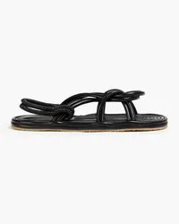 Proenza Schouler Slingback-Sandalen aus Kunstleder Schwarz