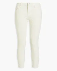 J Brand Eng geschnittene Cropped Hose aus Cord aus einer Baumwollmischung Weiß