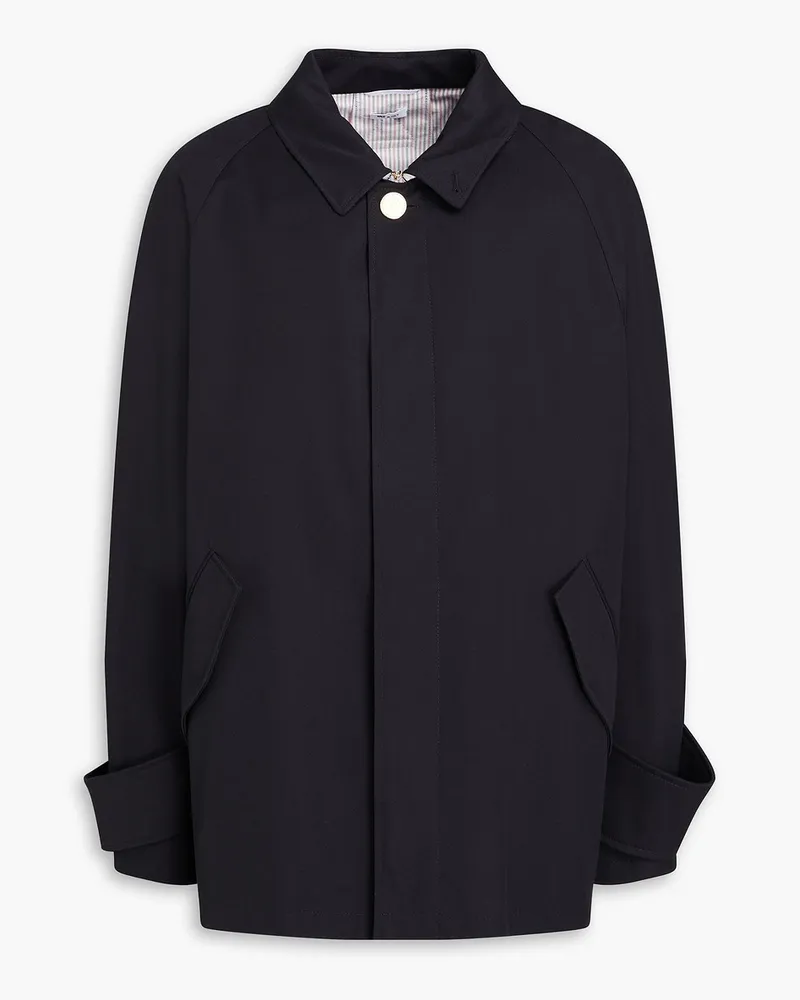 Thom Browne Jacke aus Twill Blau