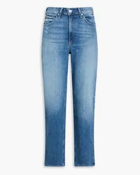 Paige Sarah high-rise straight-leg jeans Blau