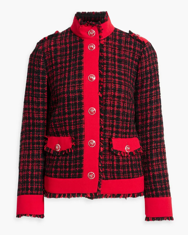 Dolce & Gabbana Jacke aus Bouclé-Tweed Rot