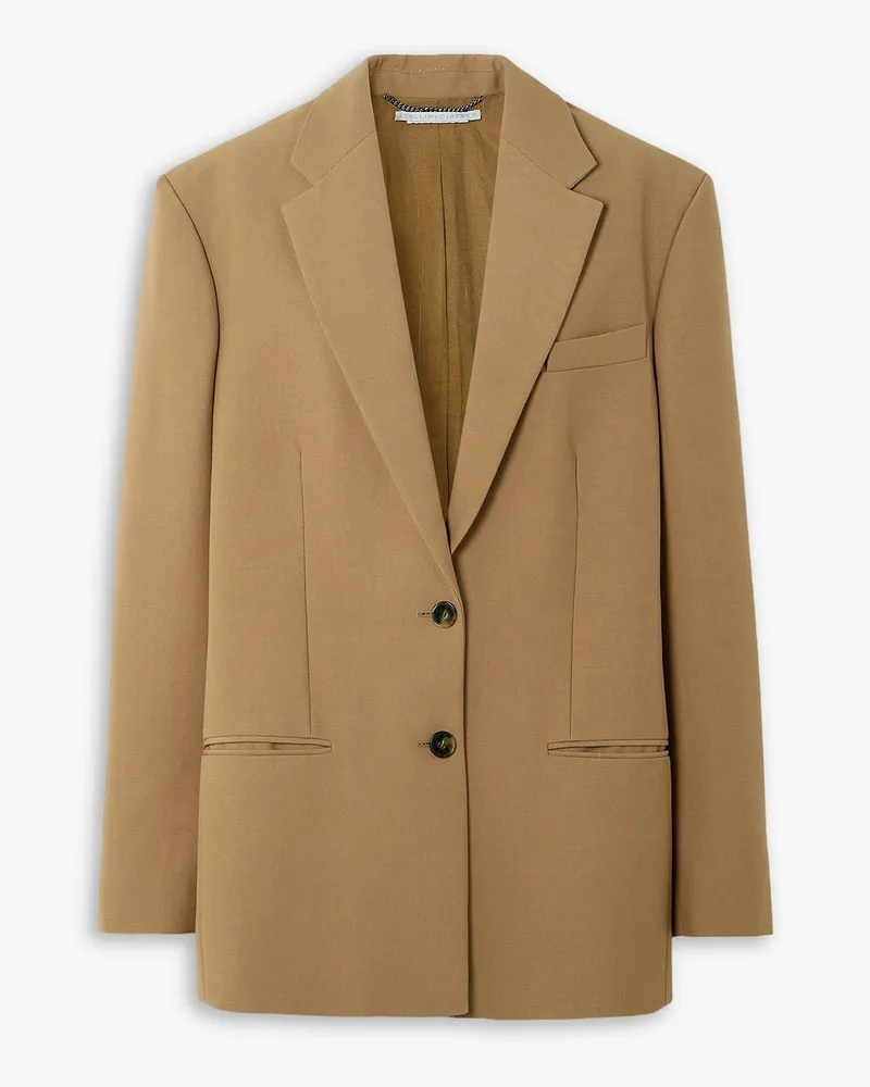 Stella McCartney Oversized-Blazer aus Wolle Braun