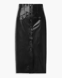 Veronica Beard Barrie faux leather midi skirt Schwarz