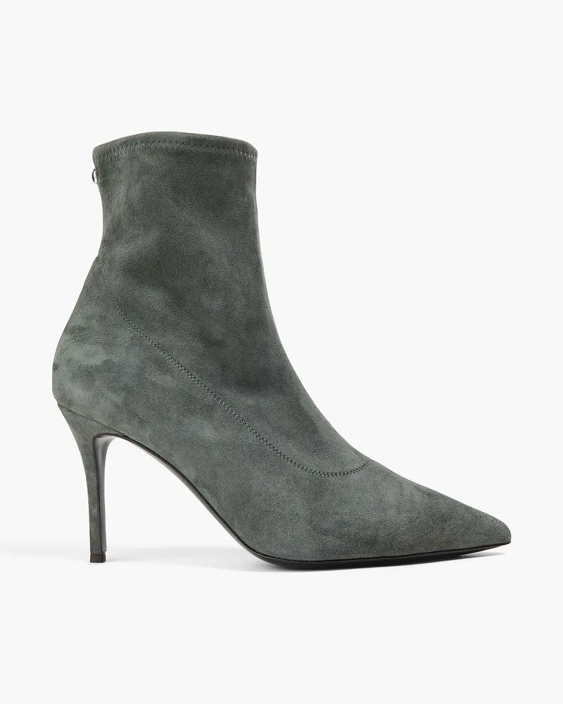 Giuseppe Zanotti Mirea Sock Boots aus Veloursleder Grau